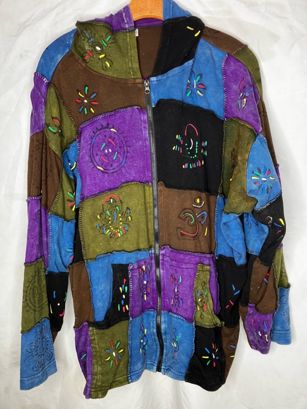 Greater good patchwork jacket 4XL